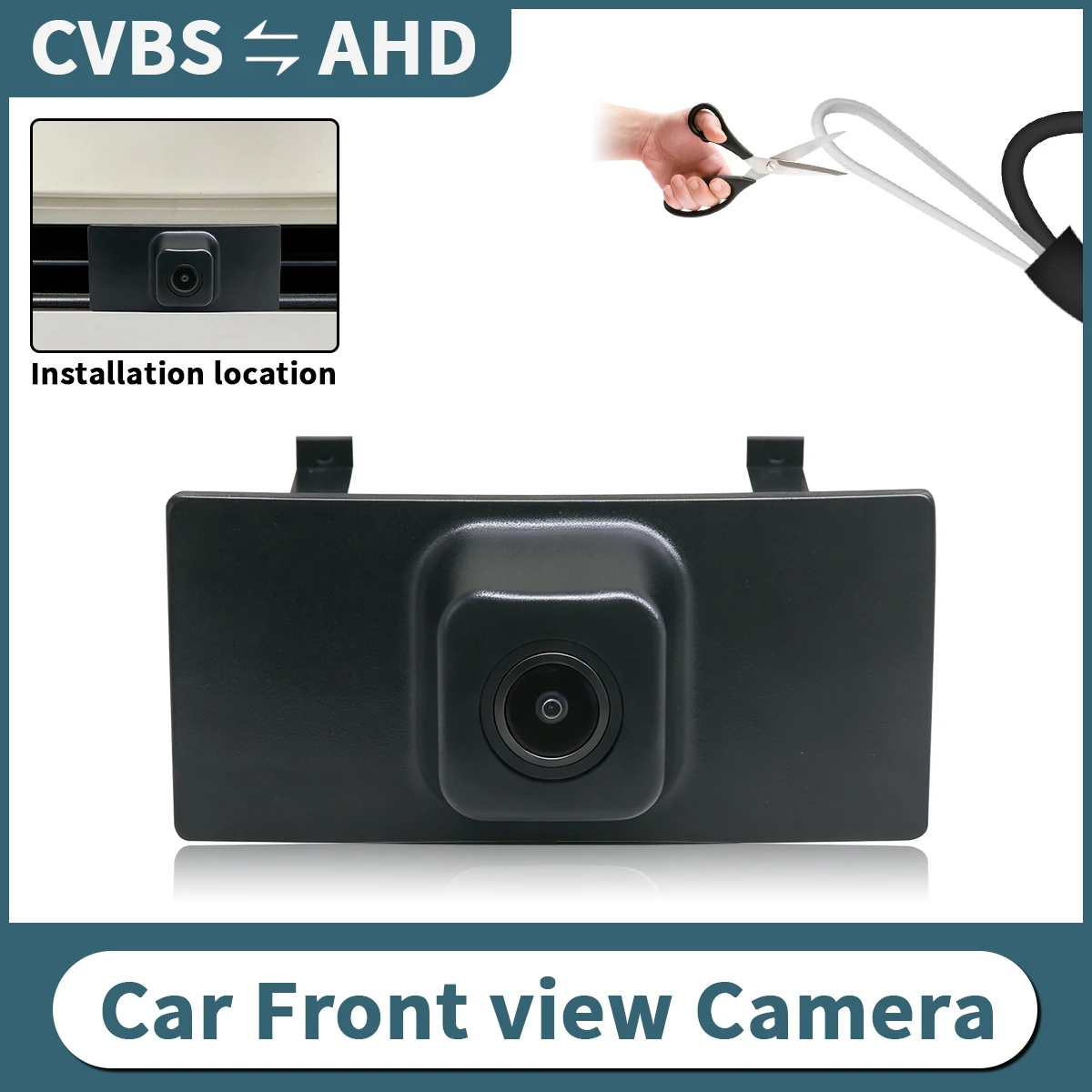 CVBS AHD Car Front View Camera Waterproof Wide Angle For Toyota C-HR CHR AX10 AX50 Vehicle Parking Assistance