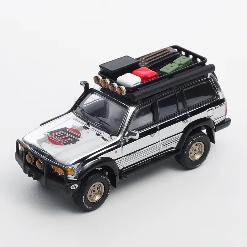 Pré-venda gcd escala 1:64 land cruiser lc80 liga simulação modelo de carro de metal ornamento lembrança exibição coleção hobby presente