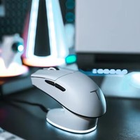 Thunderobot ML903 White 4K 2.4G Wireless Gaming Mouse With Charging Base 26000 DPI Lightweight 3 Mode Bluetooth Game Mouse