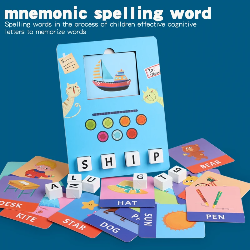 لعبة ألغاز تعليمية لتعلم الحروف الأبجدية تعزز التعرف على الحروف، مجموعة ألعاب تعلم التفكير المنطقي للأطفال
