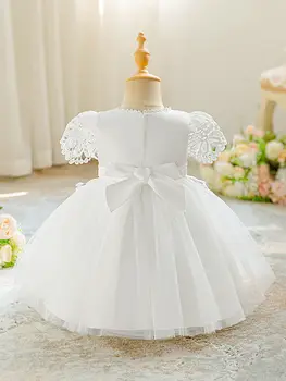 10 best sales Vestido branco para chá de bebê - №9
