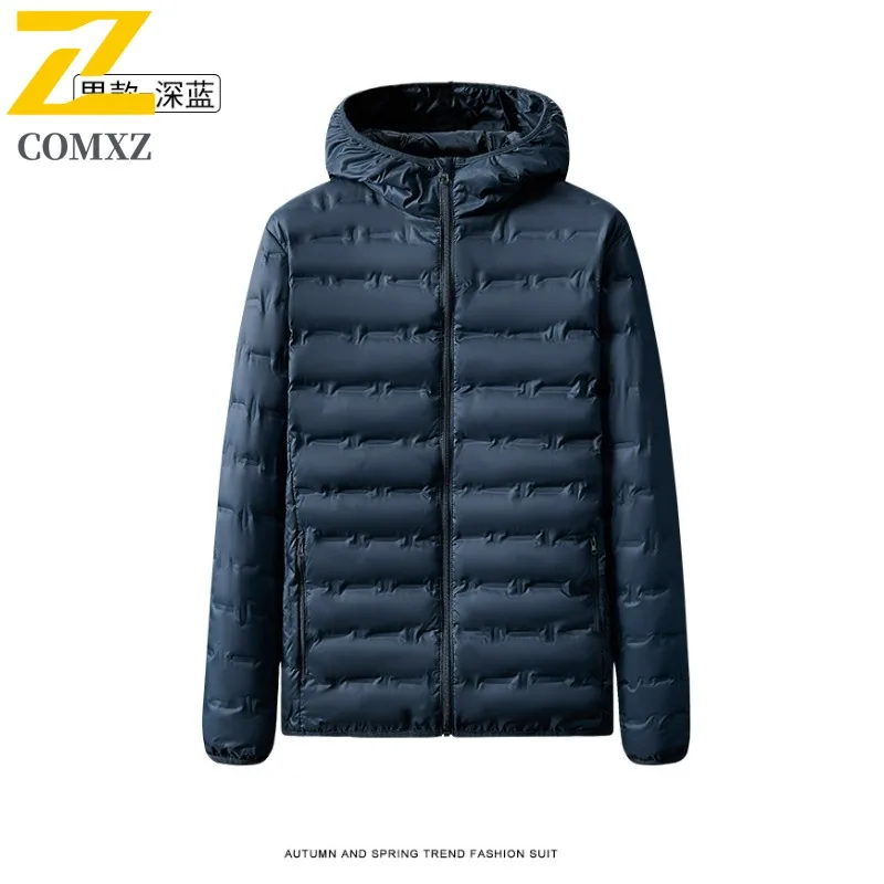 COMXZ 2025 Winter White Duck Down Lightweight Thermal Functional Couple Down Jacket Waterproof Windproof outdoor windbreaker