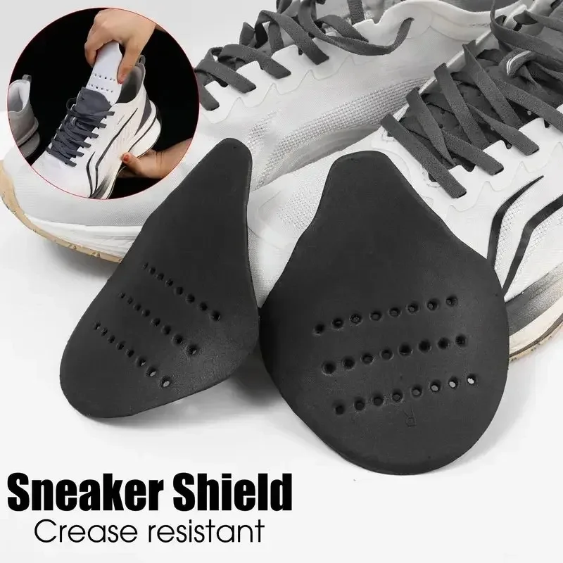 4/2Pcs Anti Wrinkle EVA Shoe Shield Sneaker Anti Crease Support Shield Toe Cap Sturdy Holder Shoes Toe Anti Foot Squeezing Care