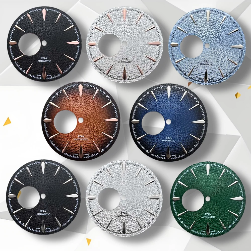 

35mm S Logo Cocktail Hollow Out Dial Suitable For NH38 Movement Weave High Quality Dial Watch Modification Accessories