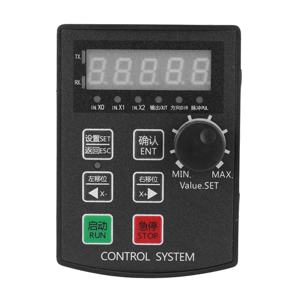 HF020 5-cyfrowy wyświetlacz Limit Komunikacja Sterownik silnika DC12-24V 85KHz Moduł sterowania ruchem silnika krokowego/serwo do CNC