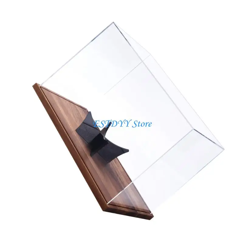 G6DE Clear Acrylic Football Display Box Sports Memorabilia Display Case Enduring