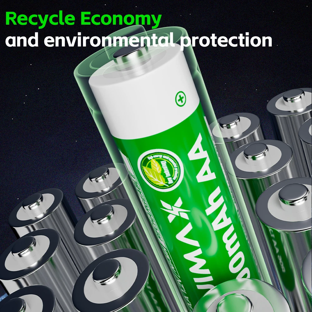 Akumulator PUJIMAX 1.2V NI-MH AA 2700mAh AAA 1100mAh do komputera, zegara, radia, konsoli do gier, aparatu cyfrowego AA — zdjęcie produktu 3