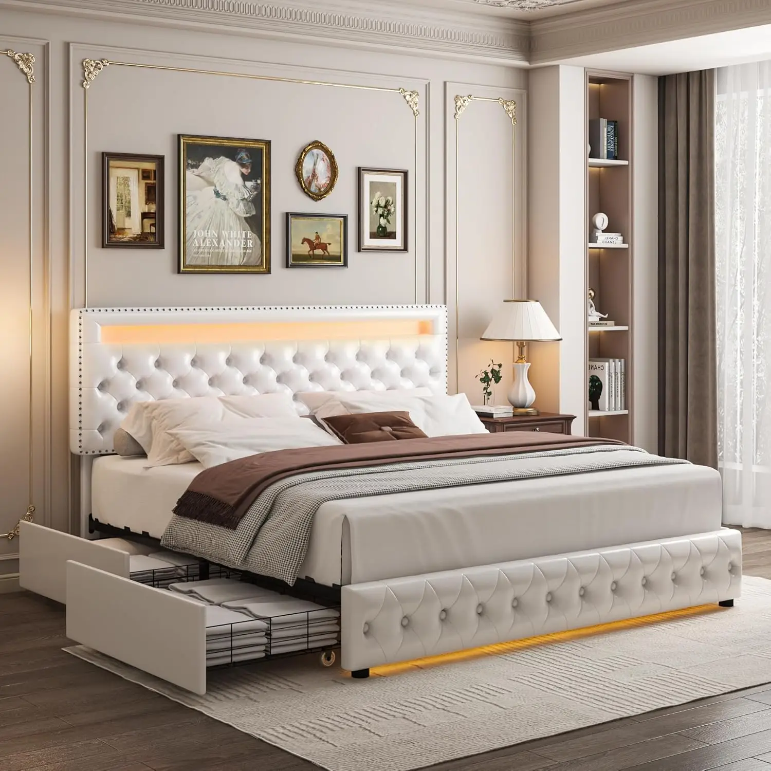 Queen Led Bed Frame…