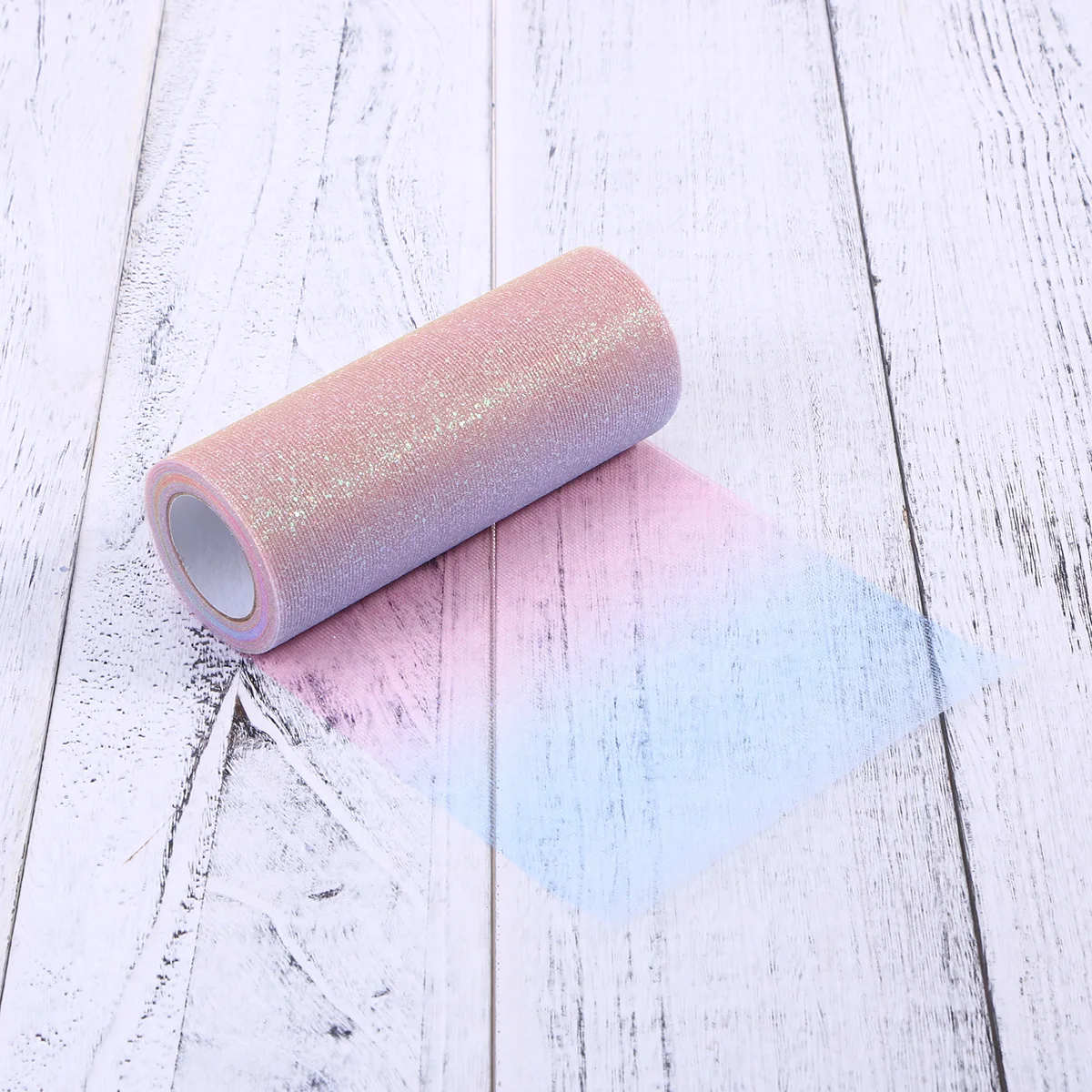 

15Cm X 10Yards Gradual Tulle Roll Colorful Glitter Fabric For Diy Tutu Skirt Wedding Decoration Craft Party Supplies Tulle Craft