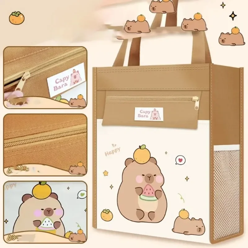 Große Kapazität Capybara Tutorial Tasche Unisex Hand Tutorial Tasche Studenten Tasche Schult aschen Astronaut Dinosaurier