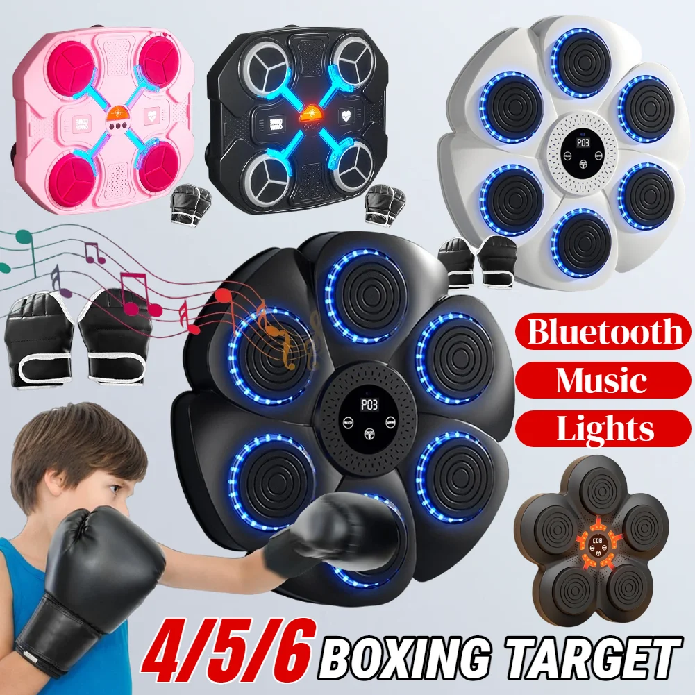 New Smart Music Boxing Machine Adult/Children Workout Fitness Boxing Trainer Punching Equipment Home Exercise Boxing Wall Target