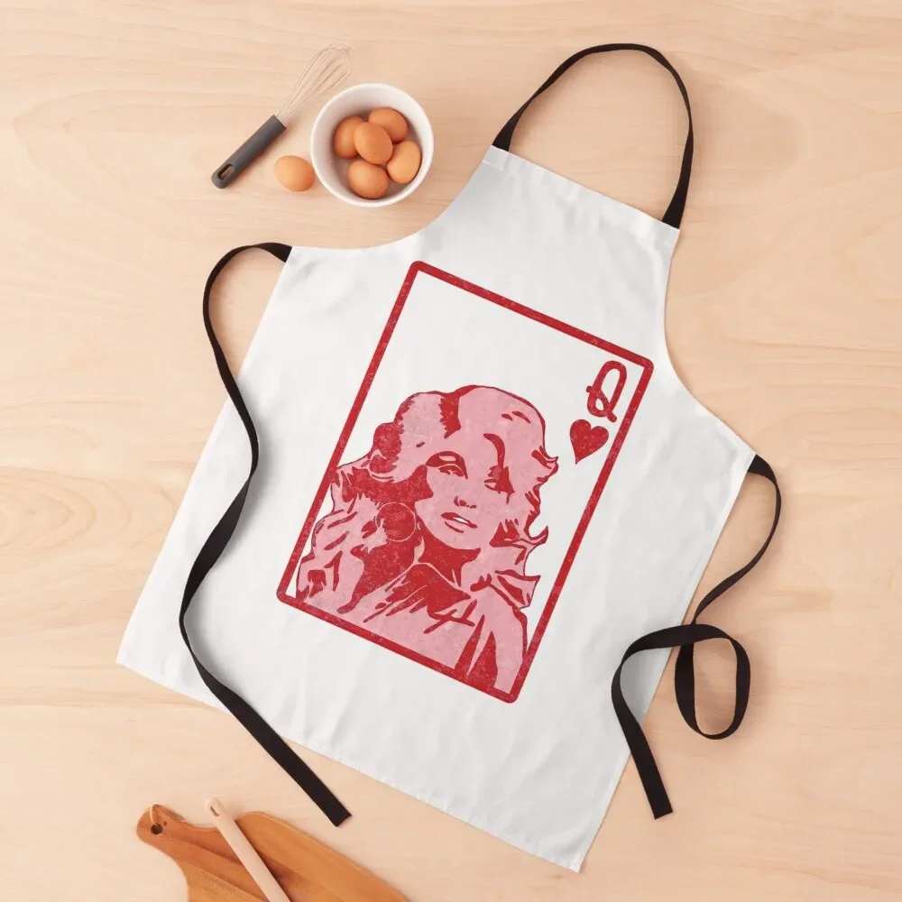 

Dolly Queen Of hearts Card Valentine’s Day Valentine Apron For Nail Stylist Novelties Kitchen And Home Apron