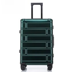 100% Aluminum-magnesium alloy Travel Suitcase Rolling Luggage  24