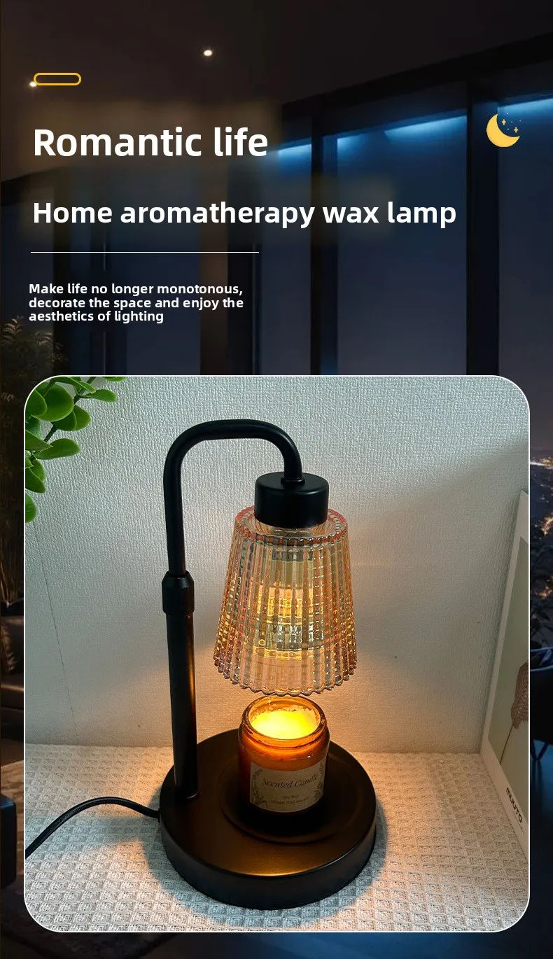 Home Decoration Candle Wax Lamp To Create A Warm Atmosphere Emitting A Charming Aroma Smoke-free Safe Timing Function.