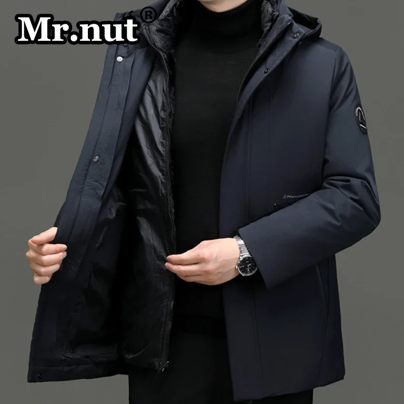 Mr.nut Windbreak Thermal Thickening Male Coat Detachable Liner Cotton-padded Clothes Men's Winter Outdoor Jackets Durable Tops