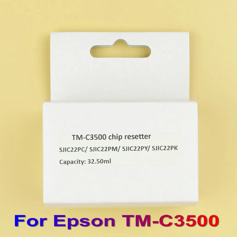 

Printer Chip Resetter Kit for Epson TM-C3500 3520 3510 Cartridge Model SJIC22P Printing IC Chip Resetter Print Reset Chip Kits