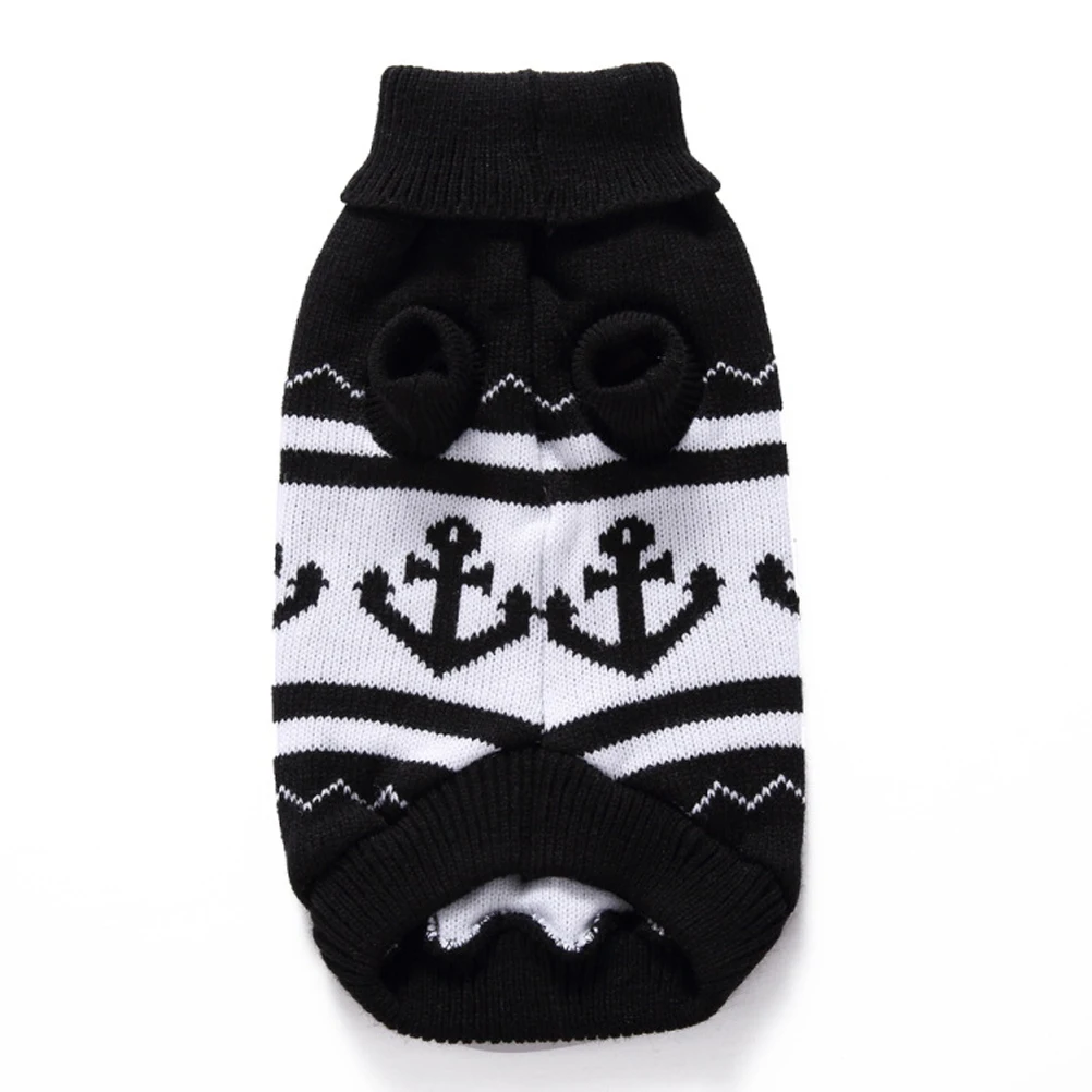 

Fleece Dog Pet Sweater Christmas Puppy Clothes Turtleneck Knitted Winter Wear Festive Stretchable for Small Medium Large Dogs