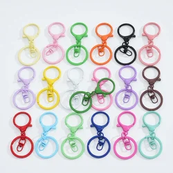 65x30mm Keyring Lobster Clasp Hook Connectors Spring Clasps Hooks With Open Rings For Jewelry Making Keychain DIY Craft