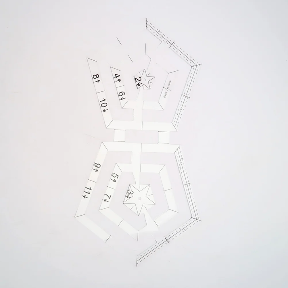 

High Toughness Acrylic Quilting Ruler Double Connect Design Transparent for Sewing Quilting Embroidery Measurement