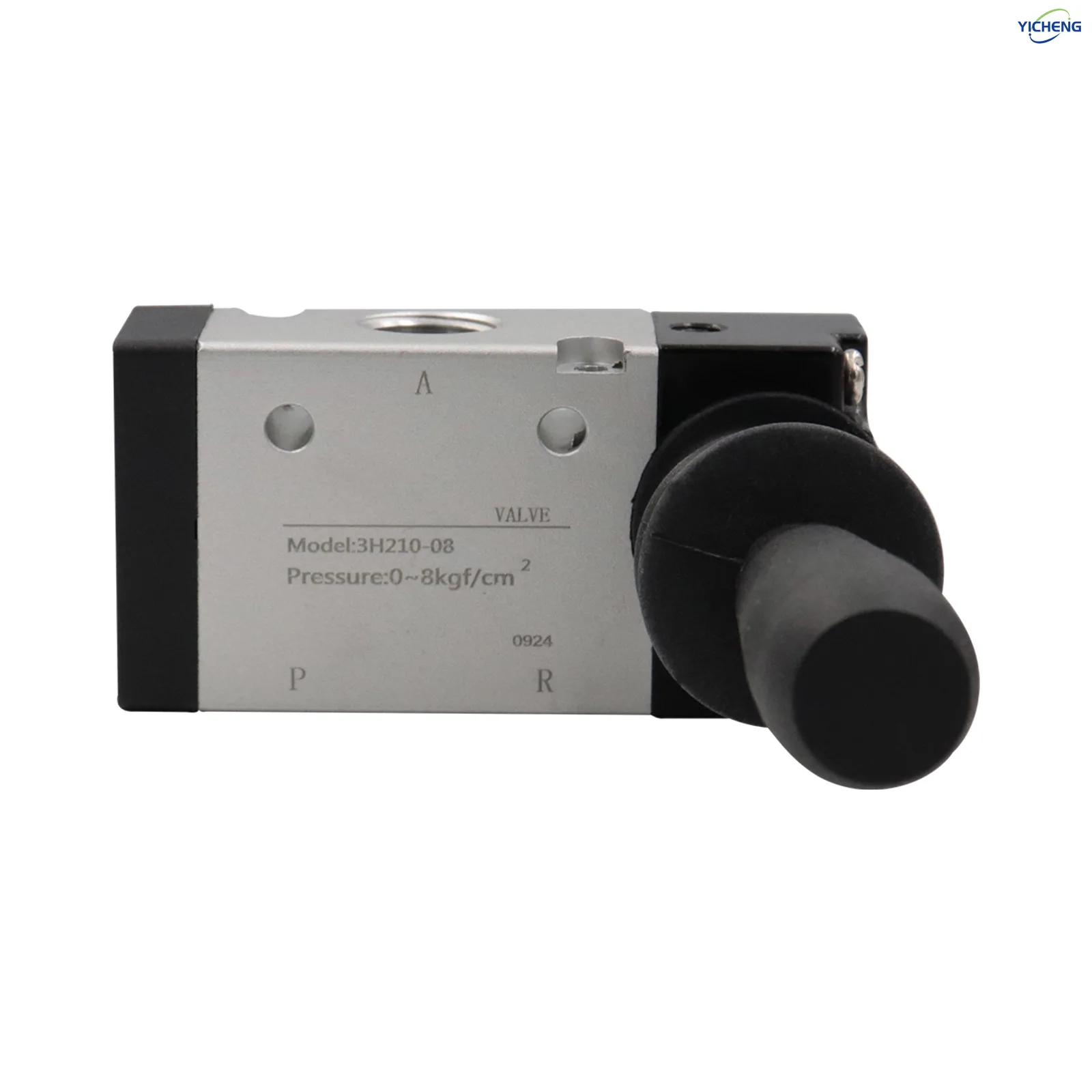 3H210-08 1/4 "3Way 2 موقف الهواء اليد رافعة تعمل صمام هوائي الملف اللولبي صمام التحكم اليدوي دفع سحب #3