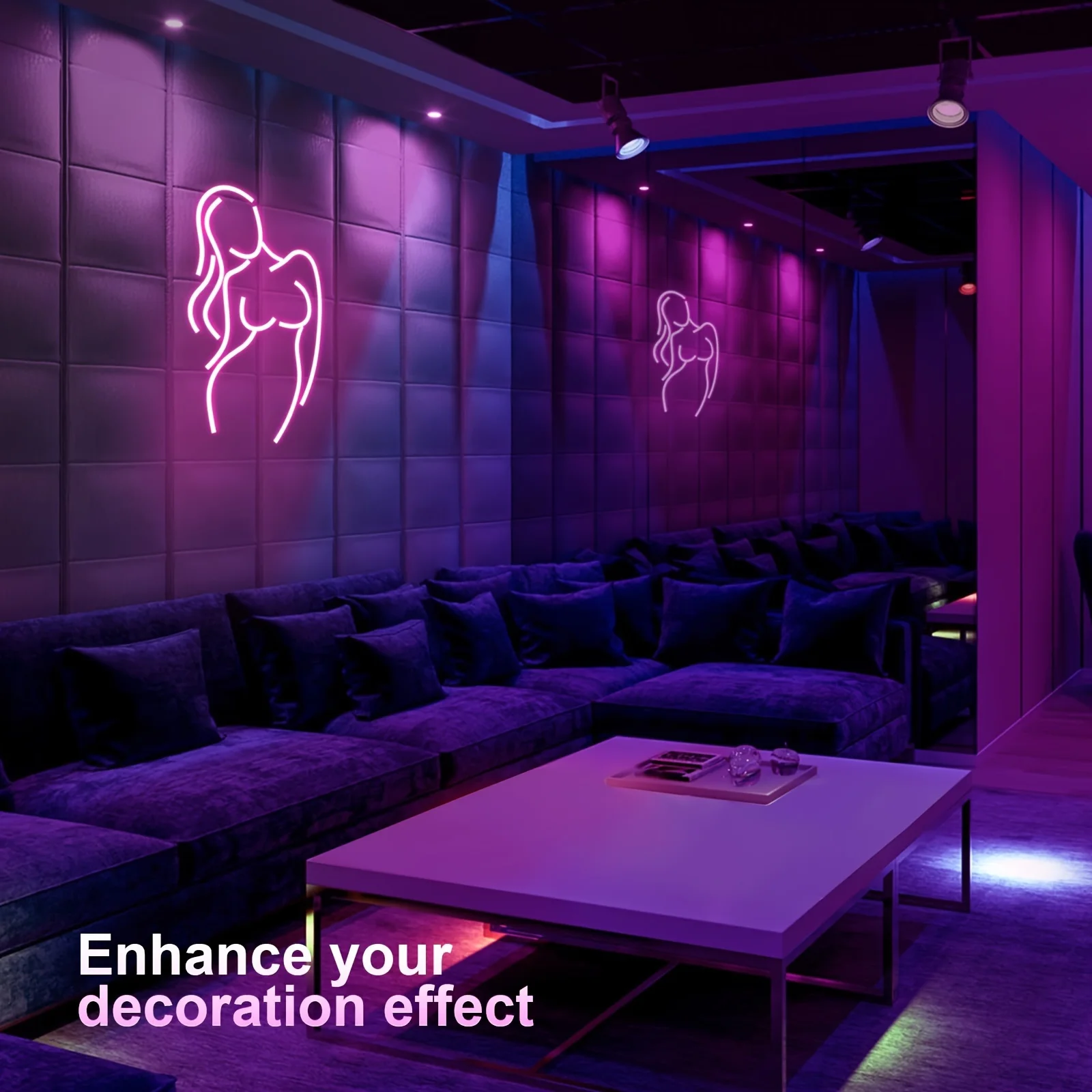 Lady Neon Signs, USB Powered, Bar Signs Neon Signs, For Bachelorette Parties, Bar Beer Parties