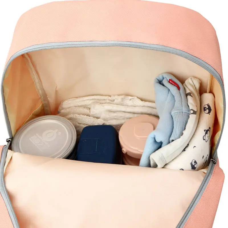 Fashion diaper bag backpack baby bag suitable for mommy travel bag storage bag baby stroller bag pregnant woman bag student bag