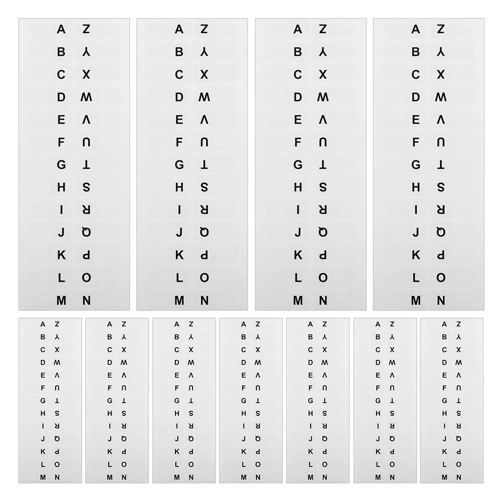 

10 Sheet White Alphabetical Writable Adhesive Index Tabs Book Note Stickers School Office File Organization Book Note Stickers
