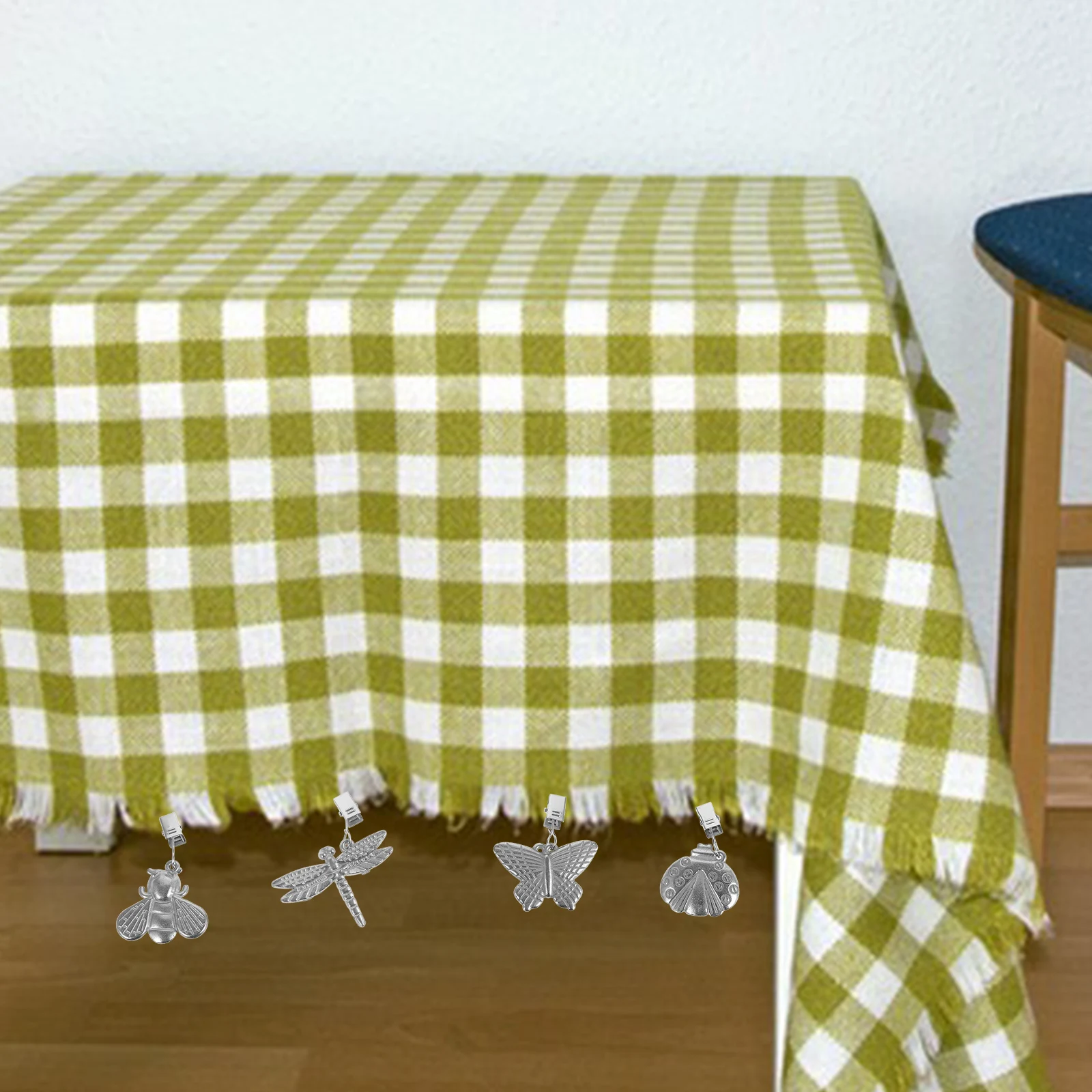 

4pcs Insect Zinc Alloy Tablecloth Weights Decorative Outdoor Windproof Clips Compact Camping Accessories Reusable Table Cover
