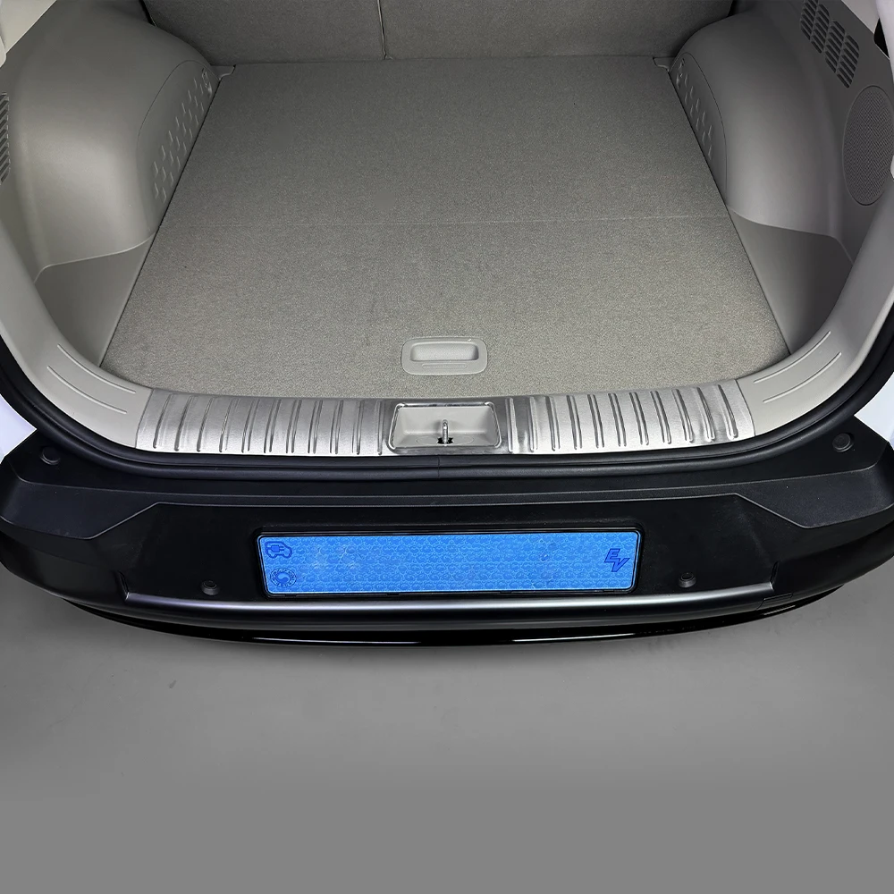 For Hyundai NEXO 2025 LHD/RHD Stainless Steel Rear Trunk Inner Threshold Guard Outside Pedal Cover Car Accessories 2
