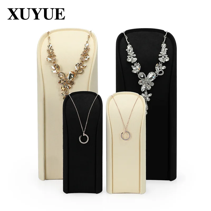 Jewelry display props microfiber arc necklace holder live shooting show high-end counter decoration holder  display stand