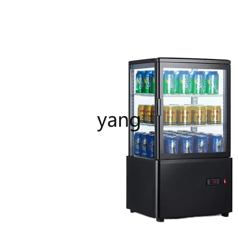 CX commercial vertical four-sided transparent glass supermarket beverage cake dessert barbecue cabinet