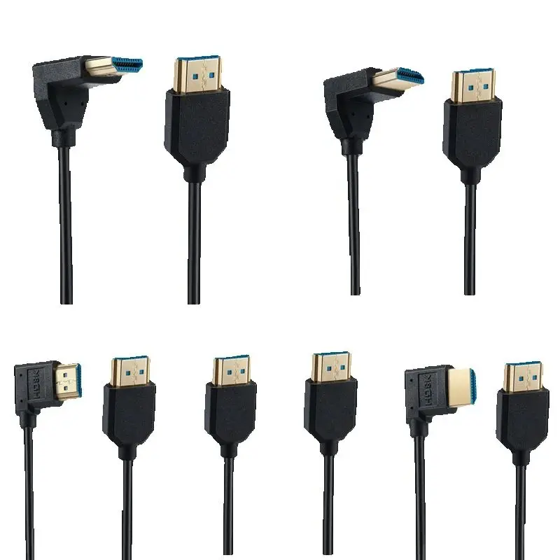 HDMI Extreme Slim/Thin 90 Angle 8K HDMI-Compatible 2.1v 48Gbps 3D 8K Cable For Xiaomi Xbox Serries X PS5 PS4 Chromebook Laptops