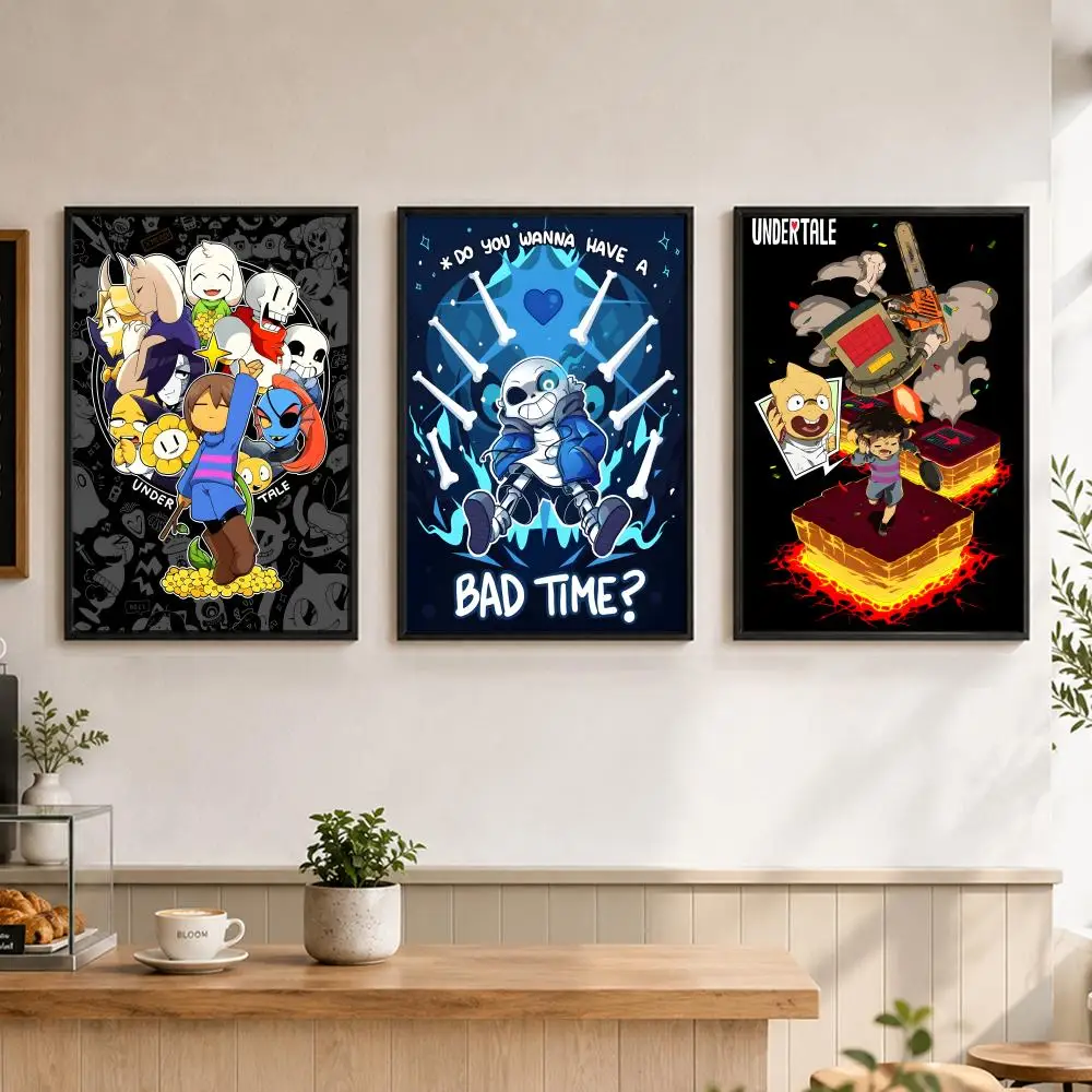 Game U-Undertale Poster Poster, Wall Decor Art Print, Abstract Wall Decor Art Print for Living Room