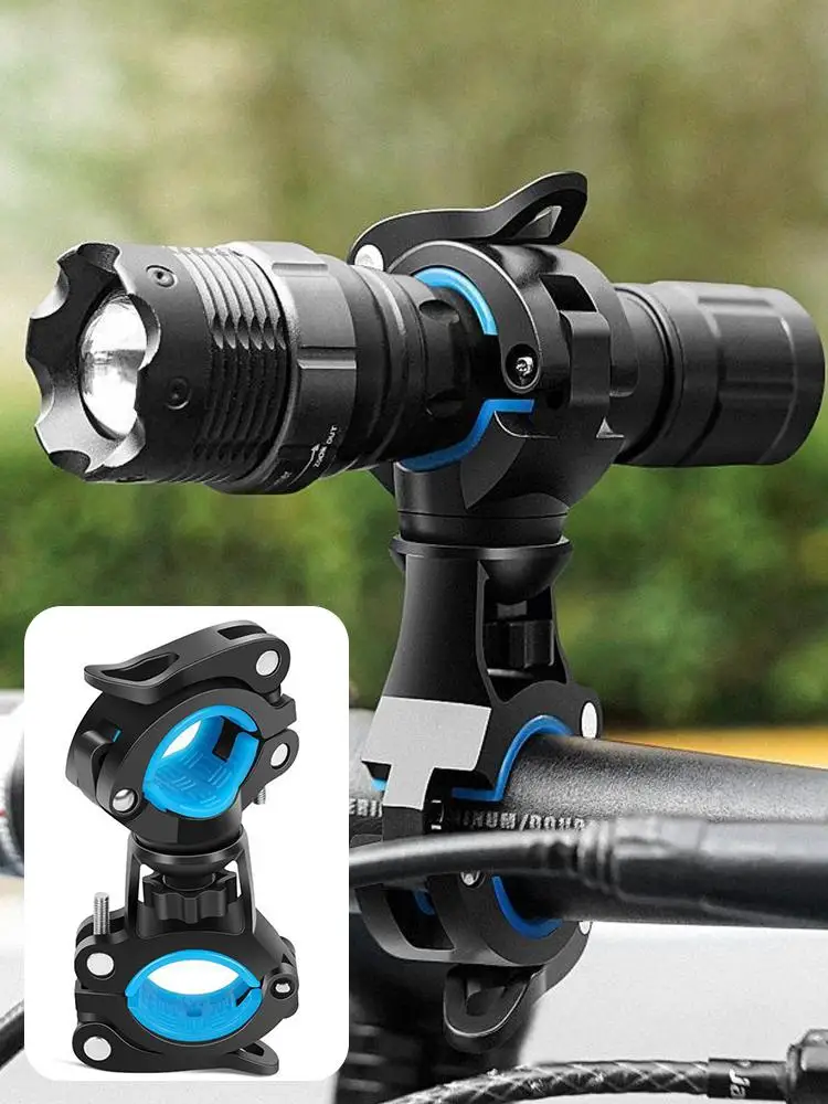 MTB Fahrradlicht-Halterung Nachtfahrt-Fahrradscheinwerfer-Halterung Taschenlampen-Halterung Verlängerungsclip Fahrradlenker-Zubehör