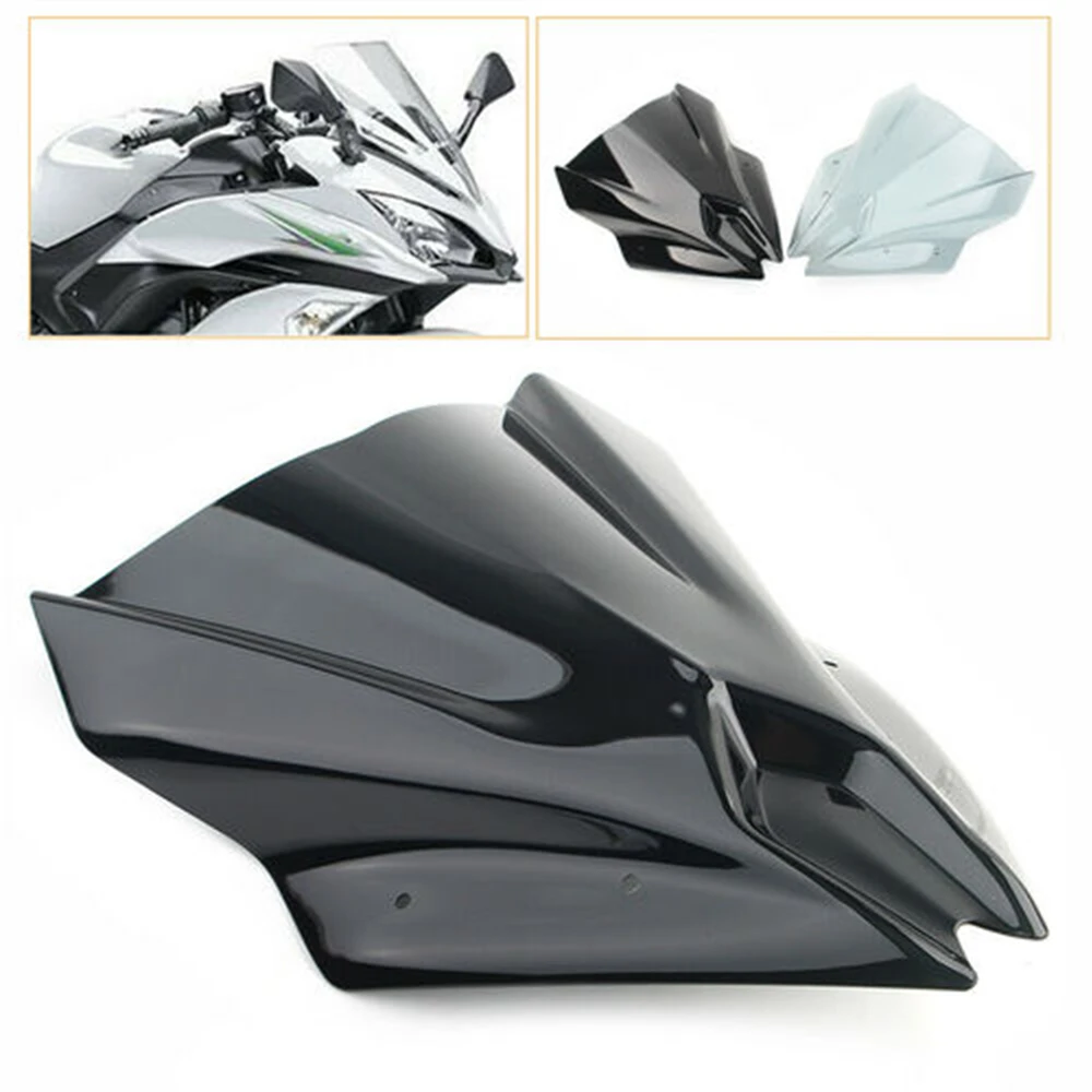 

Motorcycle Windscreen Windshield Airflow Viser Deflectors Wind Screen For Kawasaki For Ninja 650 2019 2018 2017 For NINJA650