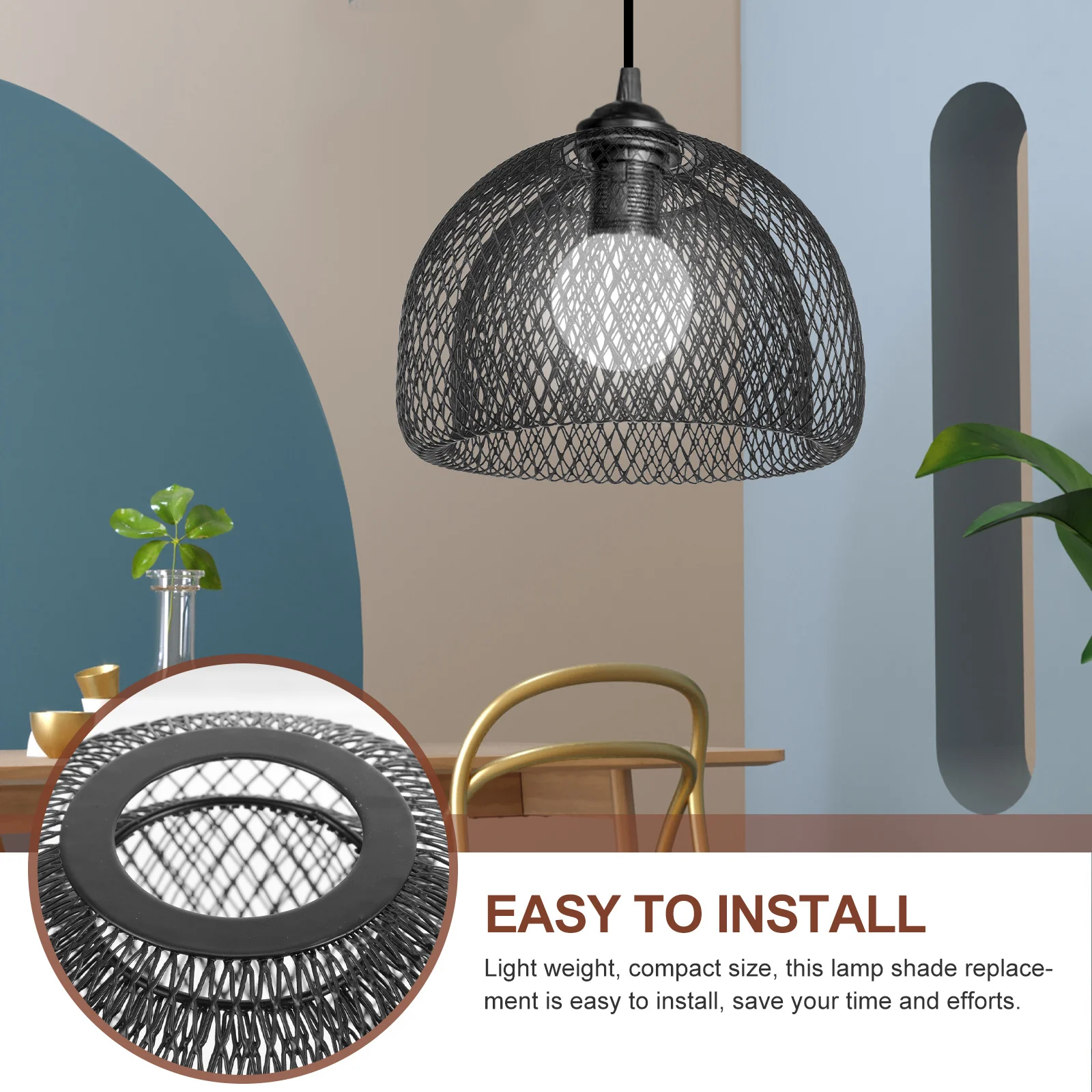 

Hanging Lamp Shade Pendant Light Bulb Cover Sturdy Casing Suitable for Chandeliers Wall Lamps Home Decor Pendant Light Shade