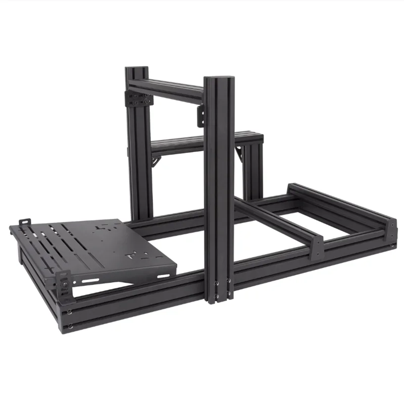 Versión básica, juego de conducción directa, montaje en volante, Kit de simulador de soporte de perfil de aluminio 4080, plataforma Sim, cabina de carreras