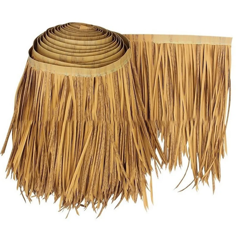 DIY Straw Roof Rug Decor Grass Mat Palm Thatch Roll Deck Decor Decorative Straw Roof Panels Shutters