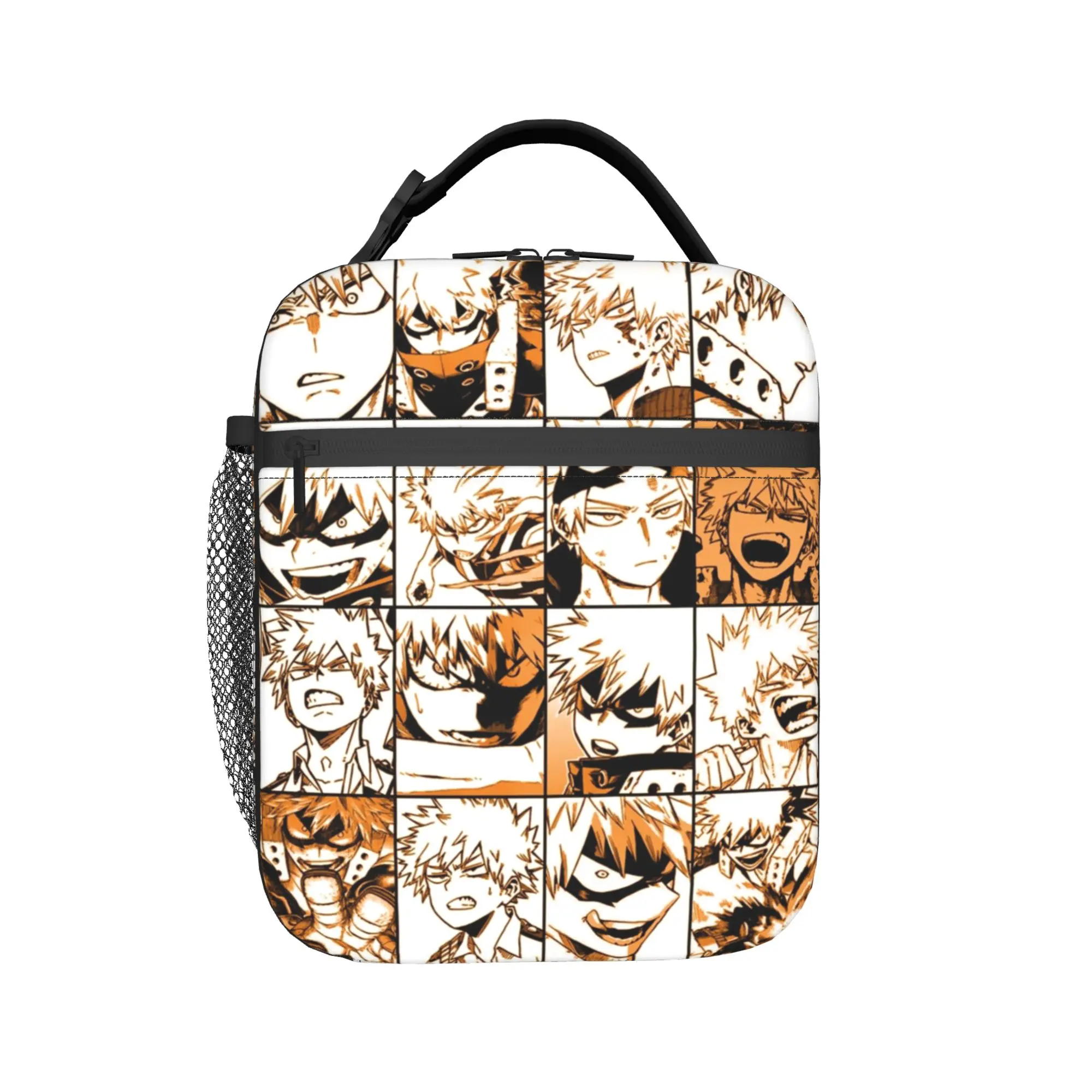 

My Hero Academias  Product Insulated Lunch Tote Bag For School Storage Food Boxes Portable Thermal Cooler Lunch Boxes