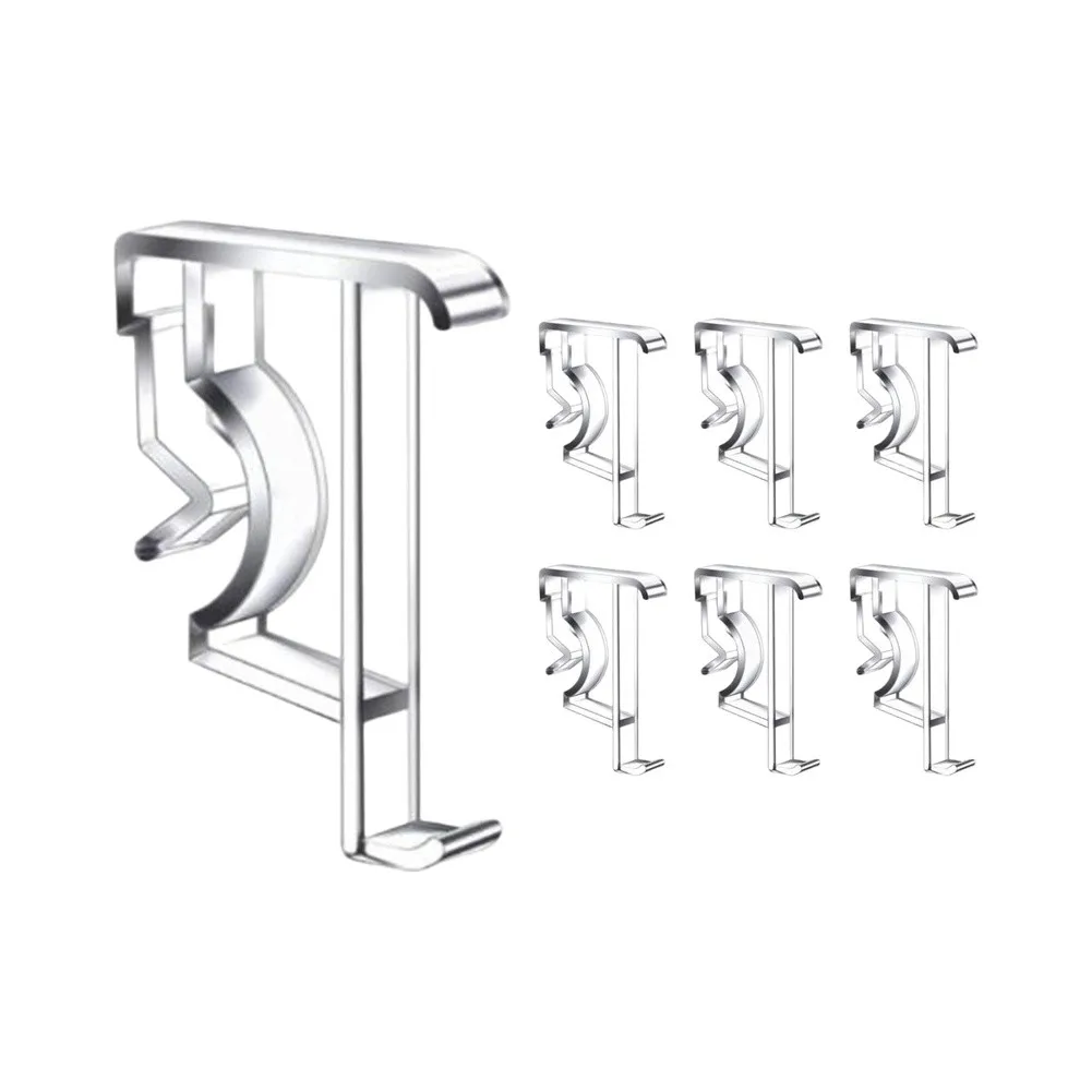 Brackets Curtain Clips Bathroom Clear For Blind Valance Living Room Plastic School Support 2 Inch 6pcs for durable