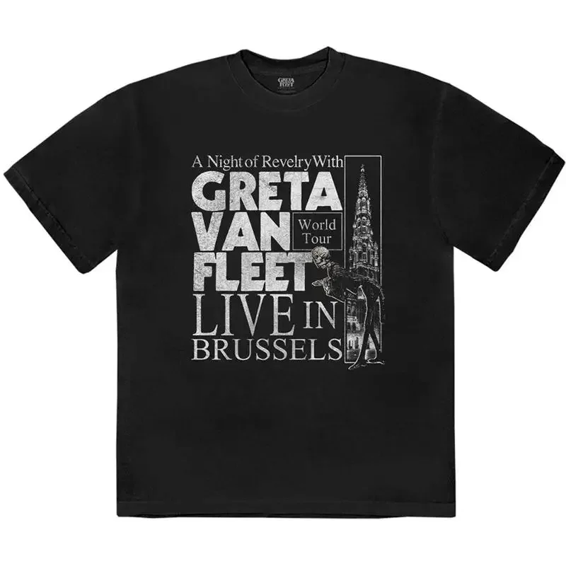 Greta Van Fleet Night Of Revelry Black T Shirt