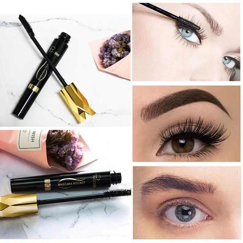 Fiber Lash Mascara Waterproof Curling Mascara Extra volume oogmake-up voor doe-het-zelf container schoonheidssalon thuis