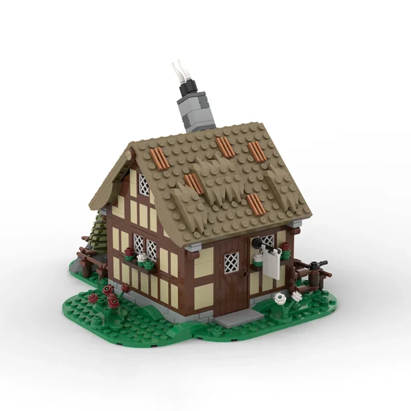 Medieval Castle Model Moc Building Blocks Cheese Maker's Shop Model Technology Brick DIY Assembly Construction Toy Holiday Gifts