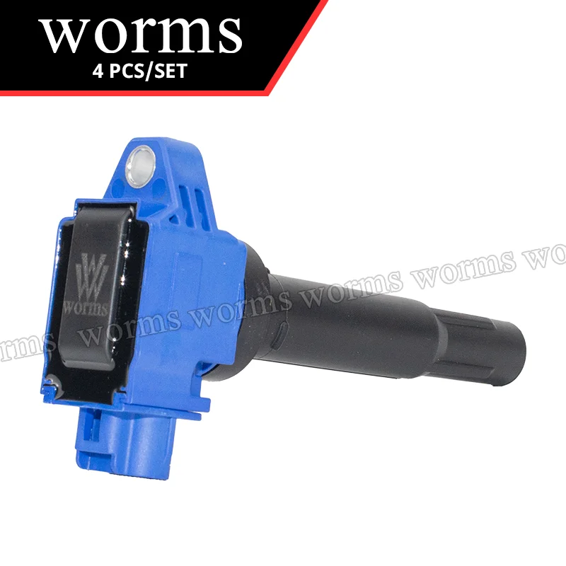 Worms Ignition Coil High Performance 4Pcs Set For Suzuki Swift IV V Sx4 S-Cross K12B K12C K14C катушка 33400-81P00