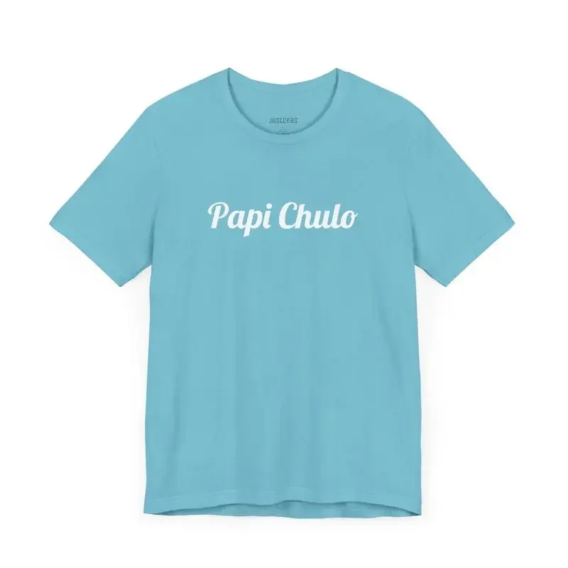 Camiseta Papi Chulo divertida de algodón suave latino