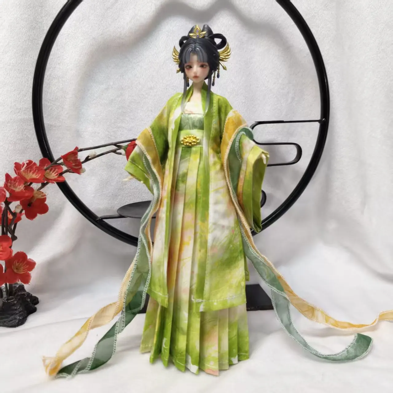 【Nur Kleidung】Handgefertigtes, brusthohes Kleid im Maßstab 1:6, fließendes Kleid, Zubehör für weibliche Puppen, passend für 12-Zoll-Actionfigurenmodelle – Detail 9