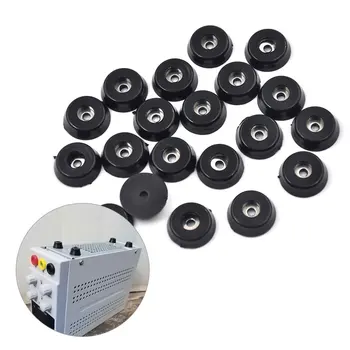 Protecteur de sol de chaise en caoutchouc noir, 8 pièces, pi...