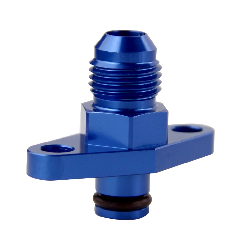 PQY - AN6 Fuel Rail Pressure Regulator Adapter Blue for NISSAN TOYOTA SUBARU PQY-FPA14