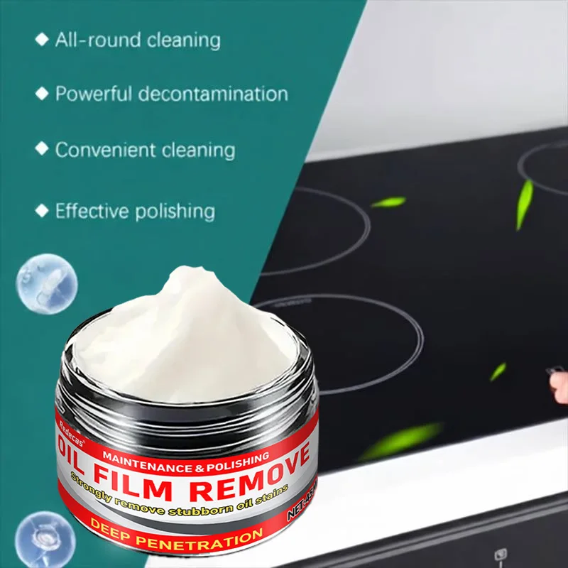 45ml Oil Film Polish Cream, Remove Tar Grease Polish Cooktops Stoves Ovens Grills