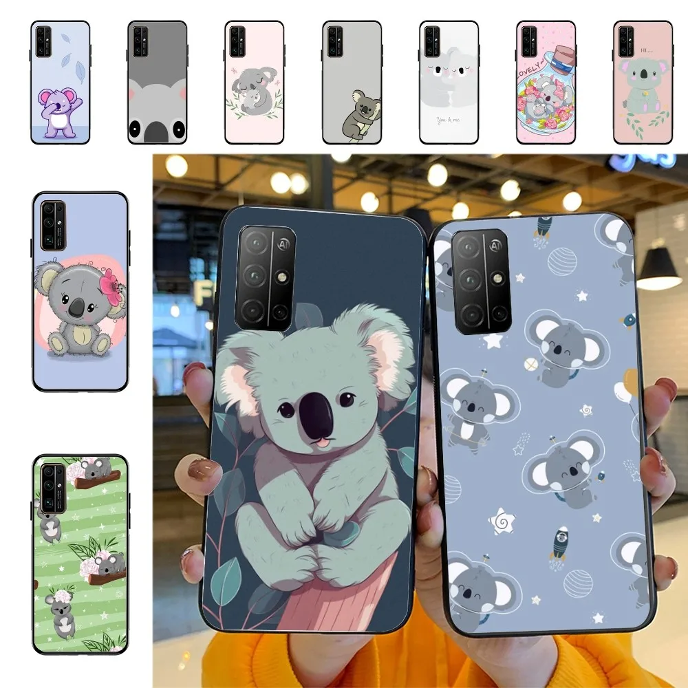 Funda de teléfono bonita Koala Bear para Huawei Honor 10 Lite 9 20 7A Pro 9X Pro 30 Pro 50 Pro 60 Pro 70 Pro Plus
